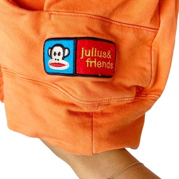 Paul Frank Only In My Dreams Orange Hoodie Sz L - Picture 5 of 7
